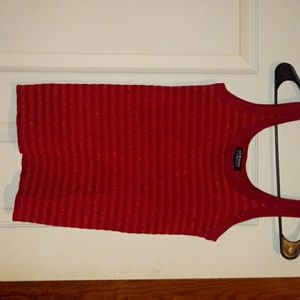 New York & Co. Red Shiny Tank Top